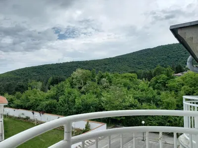 a view of a mountain from the balcony of a house at Smeštaj Voli - Borići studio-apartman, Sokobanja in Soko Banja