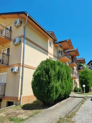 a large bush in front of a building at My bouquet in Vrnjačka Banja