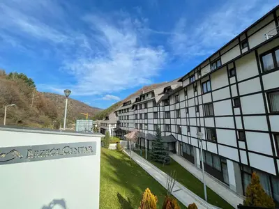 a building with a sign that reads energy campus at Mountain Story in Brzeće