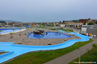 a large water park with a playground at Neda Lux Apartmani 5 nocenja, šesto gratis in Vrnjačka Banja