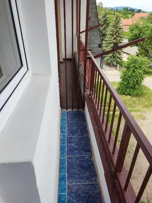 a stairway to the balcony of a house at MilijicLux in Soko Banja