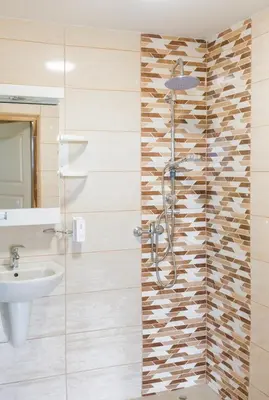 a bathroom with a shower and a sink at Irina in Soko Banja