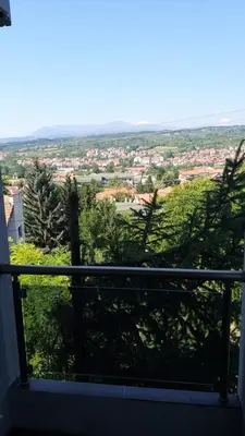 a view from the balcony of a house at Studio 