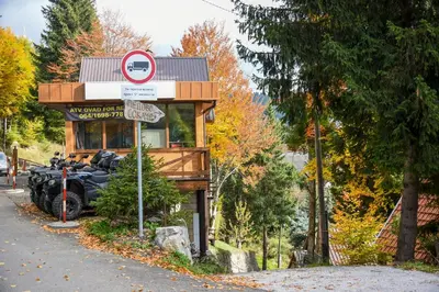a small building on the side of a road at Vikendica Čeperković #2 in Kopaonik