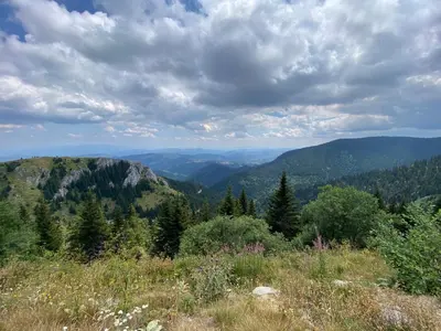 a view of the mountains from the top of a hill at Kopaonik Župa 505 in Kopaonik