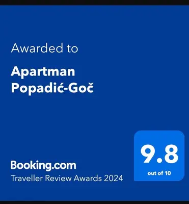 a screenshot of a phone with the textamed toanurian papric go at Apartman Popadić-Goč in Biserske Kuće