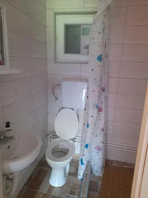 a bathroom with a toilet and a sink at Stefanović - Studio 1 in Inovo