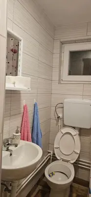a bathroom with a toilet and a sink at Stefanović - Studio 1 in Inovo