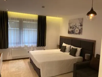 a bedroom with a large bed and a couch at Kopaonik Zoned 2 in Kopaonik