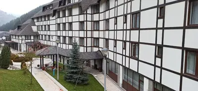 an external view of a building in the mountains at Apartman Ema, Kopaonik, Brzeće - BLIZU GONDOLE in Brzeće