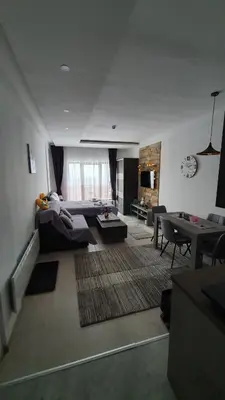 a living room with a couch and a table at N LUX in Kopaonik