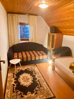 a living room with a couch and a table at Petra in Kopaonik