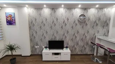 an office with a wall with a computer on a desk at Apartman Vivaldi - CENTAR in Vrnjačka Banja