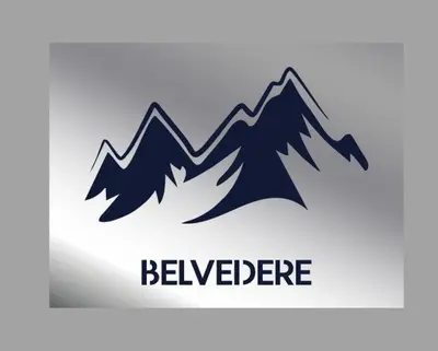 a bird logo with mountains and the words believe at BELVEDERE A9 ( N LUX MILMARI RESORT) in Kopaonik