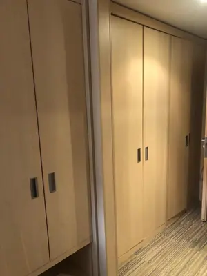 a pair of closet doors in a room at Angella Kopaonik in Kopaonik