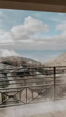 a view of the water from a bridge at N Lux 81 - Milmari Resort in Kopaonik