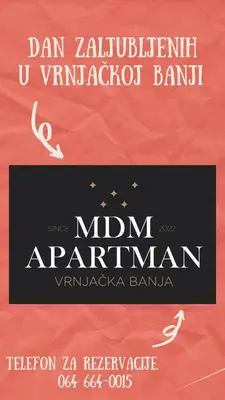 a sign for the mainariariariennaennaenna at MDM Apartman Vrnjačka Banja in Vrnjačka Banja