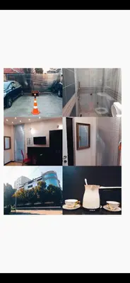 a collage of photos of a building and a car at M Central Park in Niš