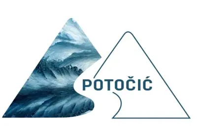 a logo for a podcast with a wave at Studio Potocic in Kopaonik