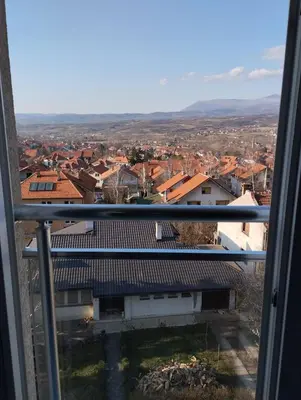 a view of a city from a window at Maki i Jeka in Soko Banja